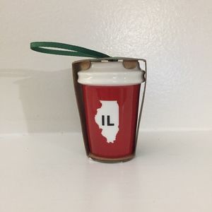 Starbucks Ornament Mini Travel IL Cup NWT